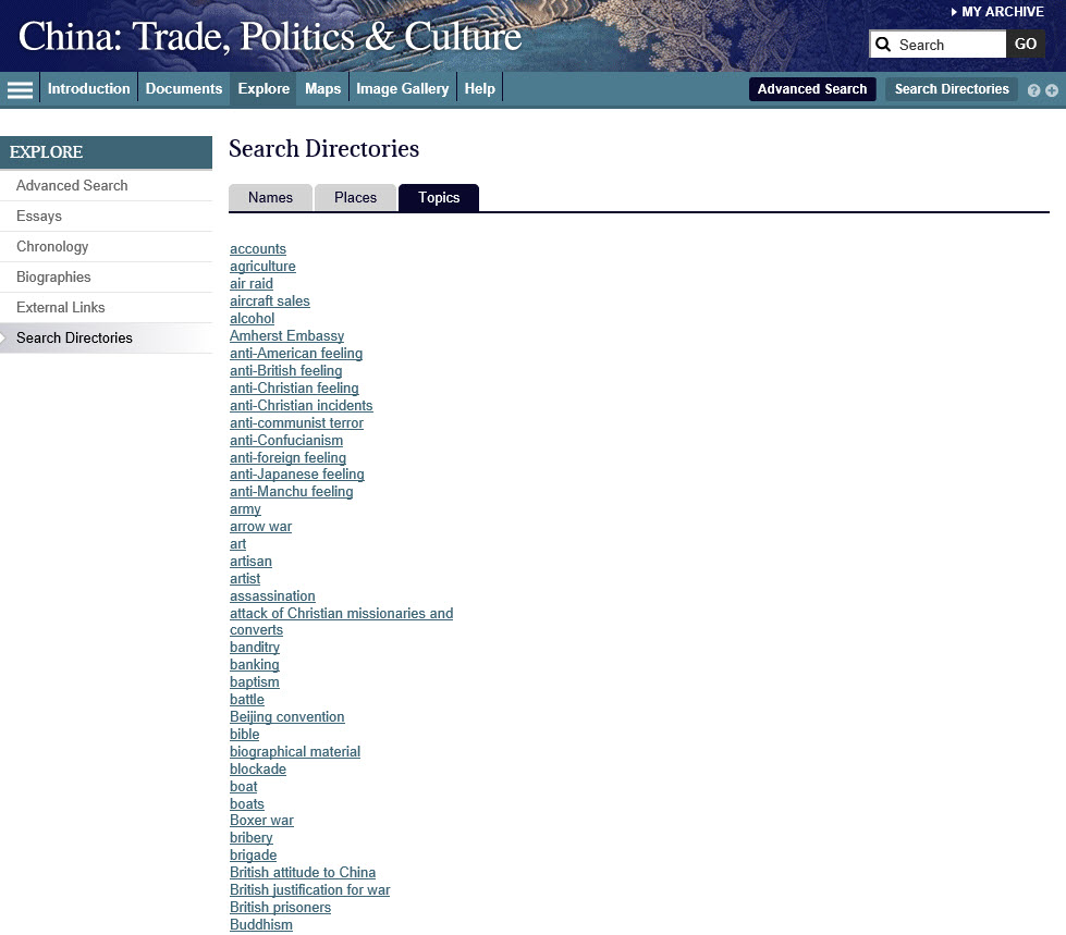 Screenshot of Search Directory